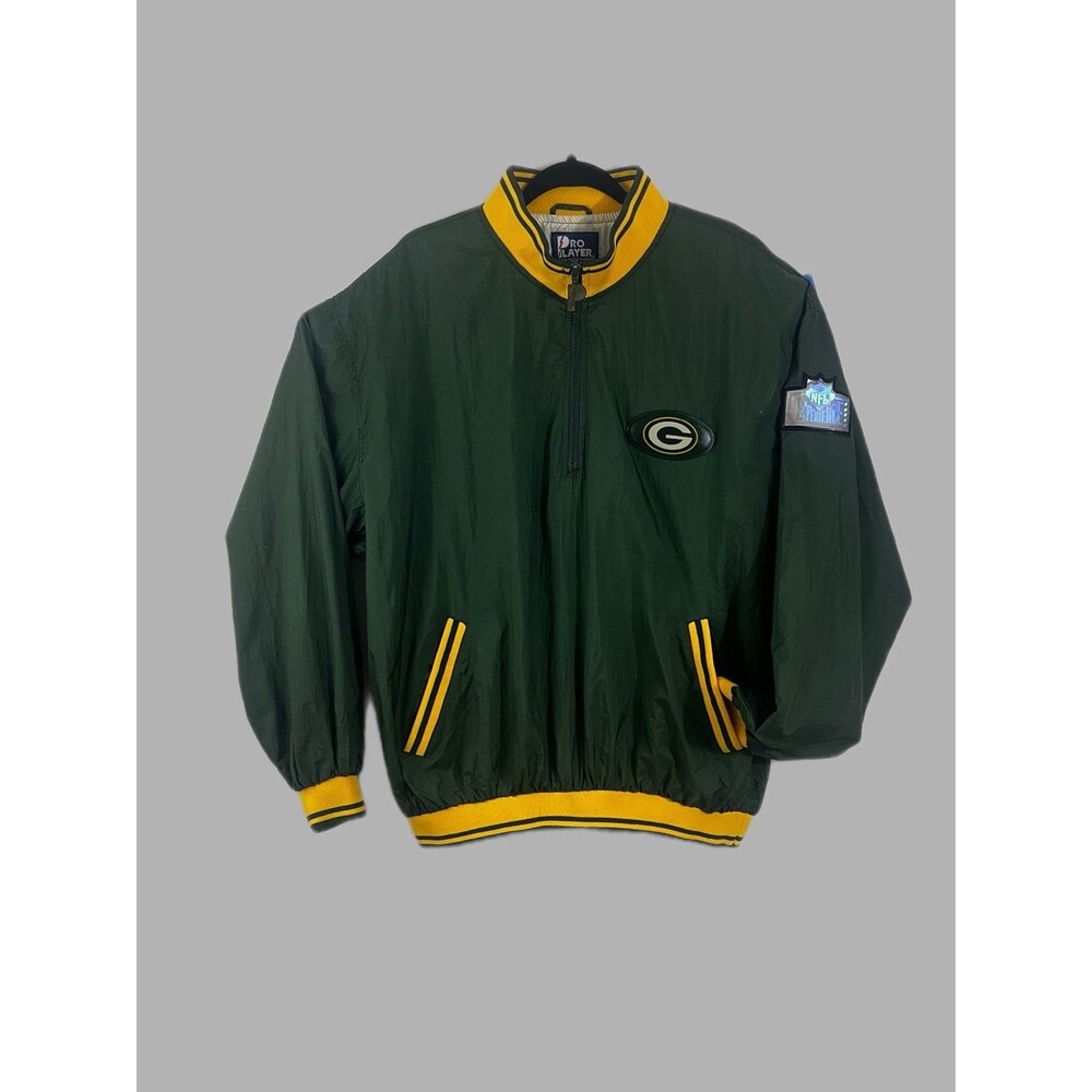 VTG Pro Player NFL Green Bay Packers Quarter Zip Pull Over Size L